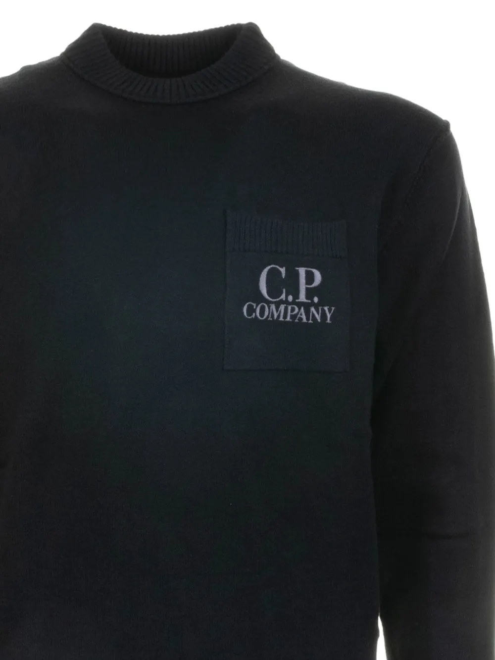 C.P. Company logo-patch pocket sweater - Zwart
