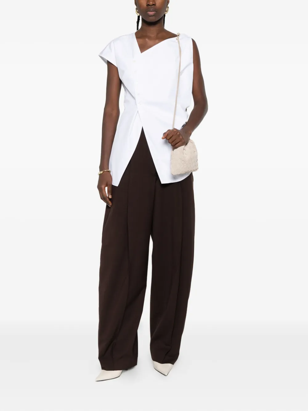 Róhe asymmetric draped top | Blouses | Image 2