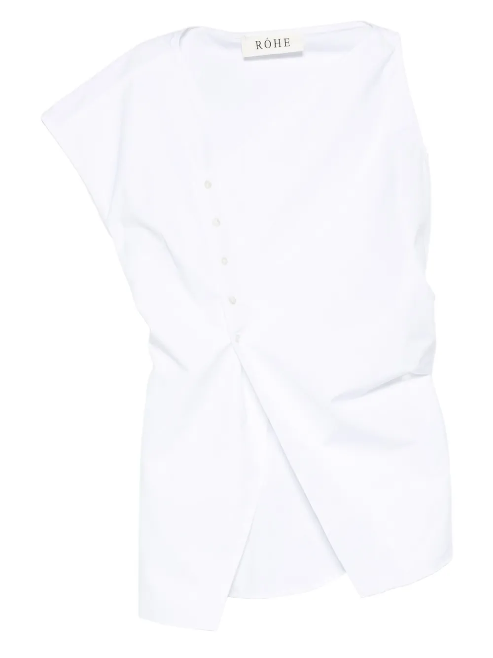 Róhe asymmetric draped top | White | Image 1