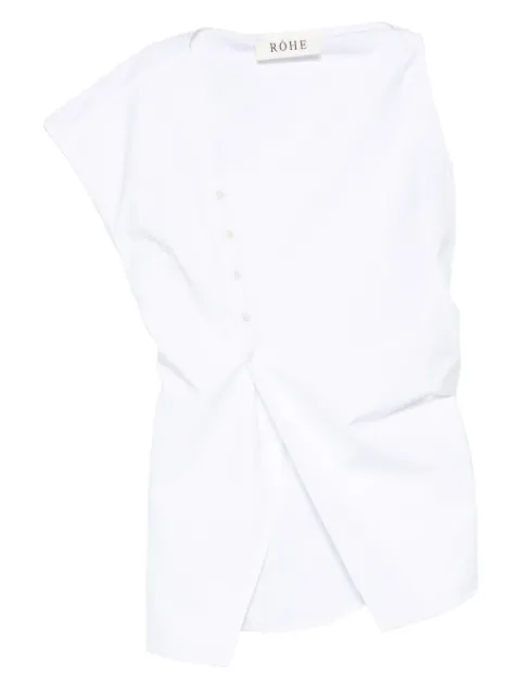 Róhe asymmetric draped top