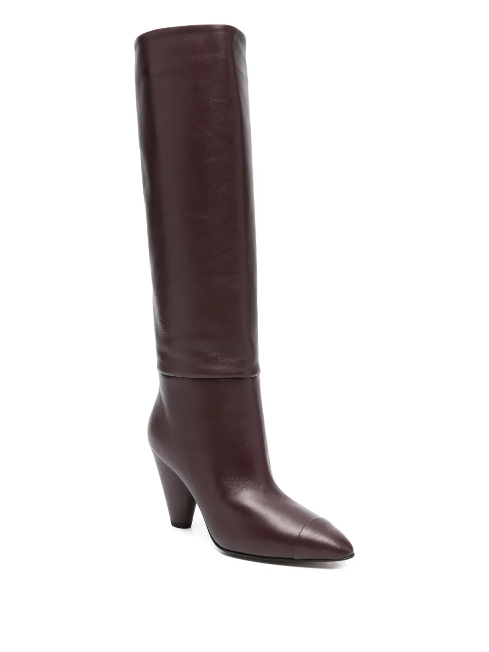 Alevì 90mm leather knee-high boots Red
