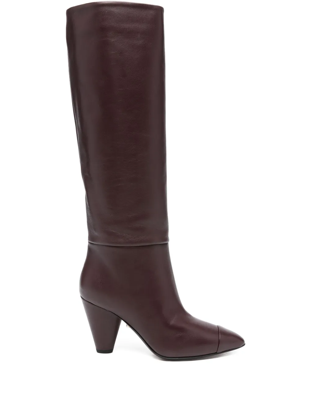 Alevì 90mm leather knee-high boots Red