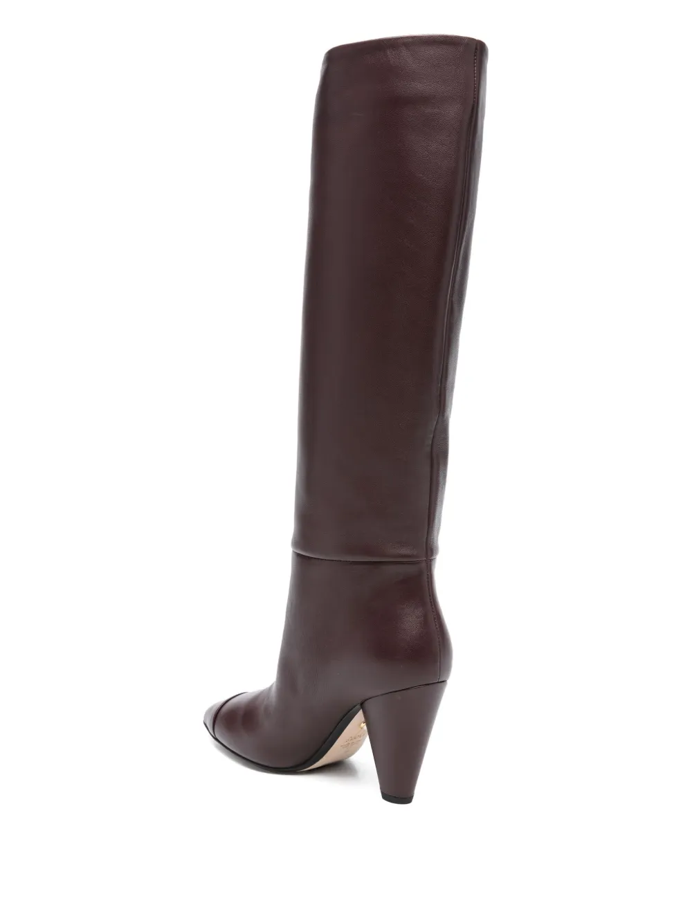 Alevì 90mm leather knee-high boots Red