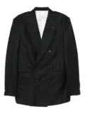 Givenchy stripe-pattern double-breasted blazer - Black
