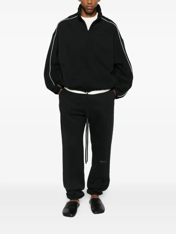 FEAR OF GOD ESSENTIALS stripe-detail Jacket | Black | FARFETCH