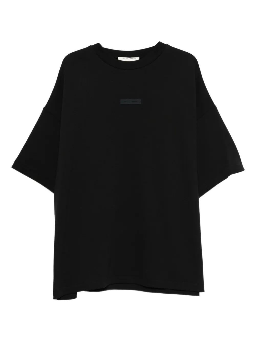 FEAR OF GOD ESSENTIALS 90s Fit Pique crew-neck T-shirt | Black | Image 1