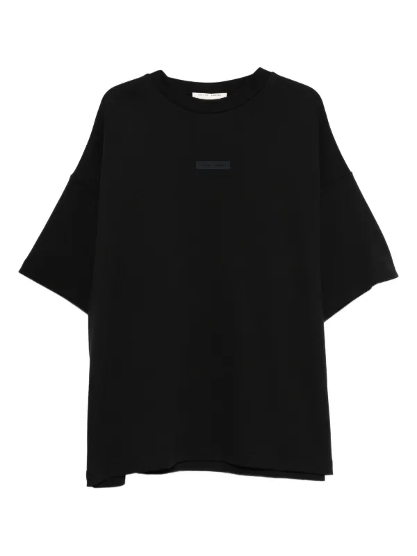 FEAR OF GOD ESSENTIALS 90s Fit Pique Tシャツ | ブラック | FARFETCH JP