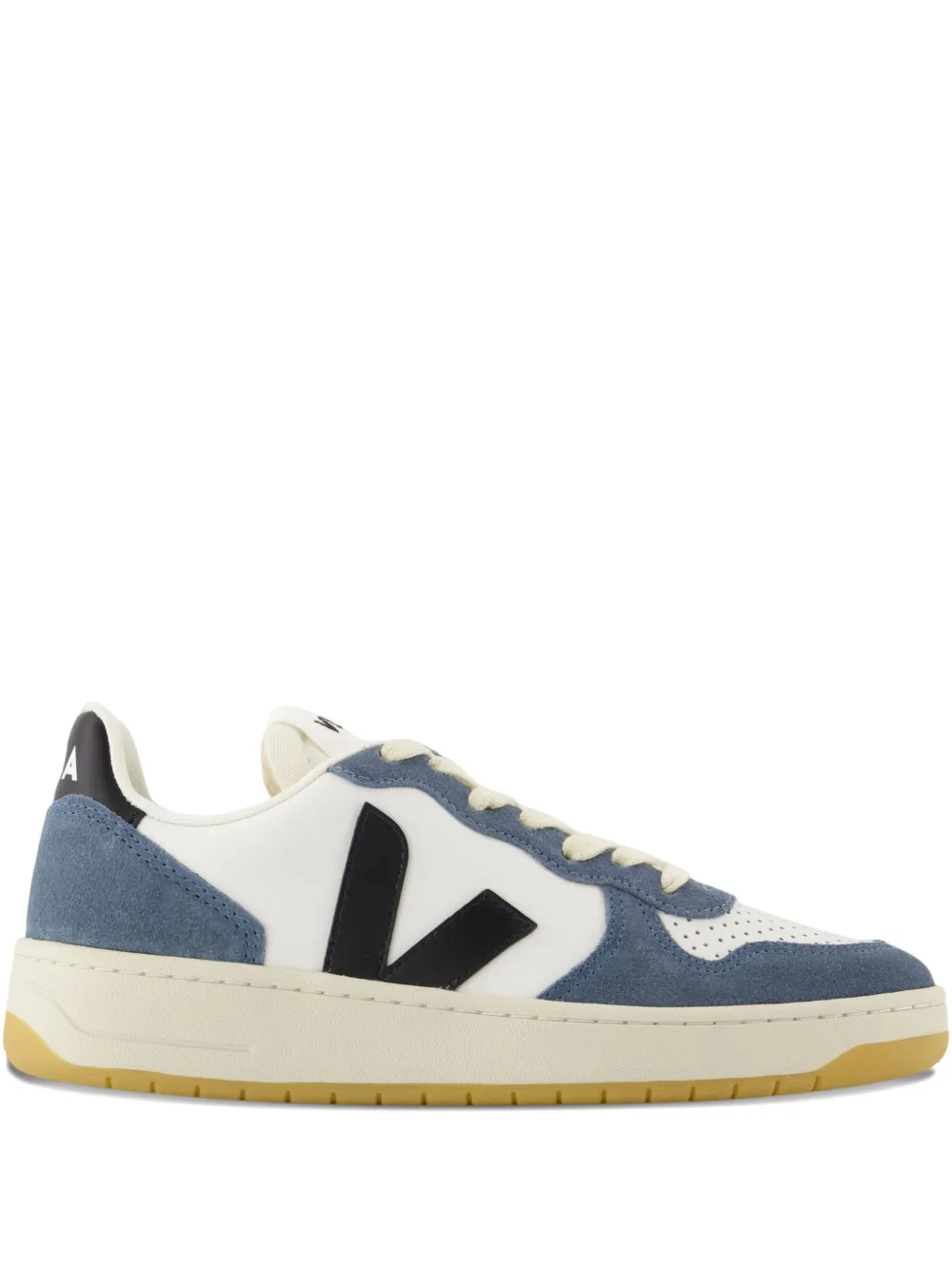 VEJA V-10 logo-detail leather sneakers White