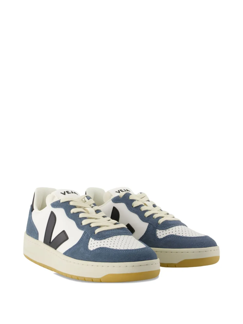 VEJA V-10 logo-detail leather sneakers - Wit