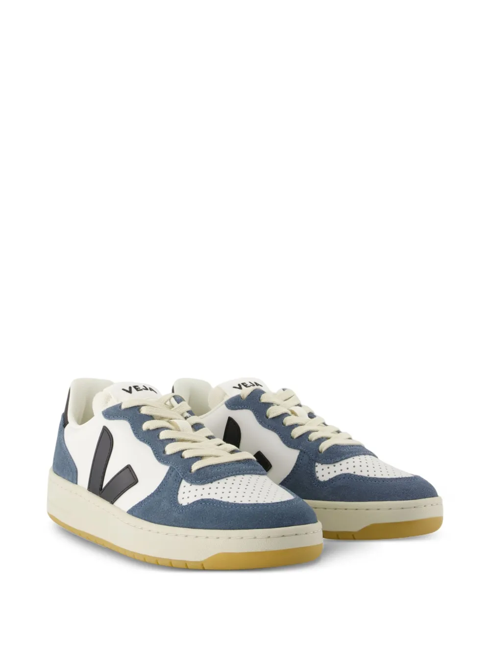 VEJA V-10 logo-detail leather sneakers White