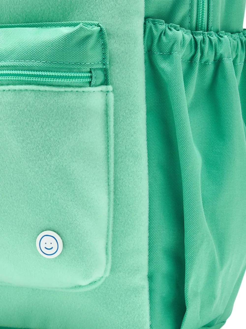 BECCO BAGS Grote Becco rugzak met smiley en zak Groen