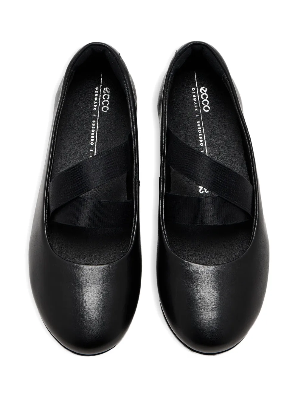 ECCO Anine K elasticated-band ballerina shoes Black