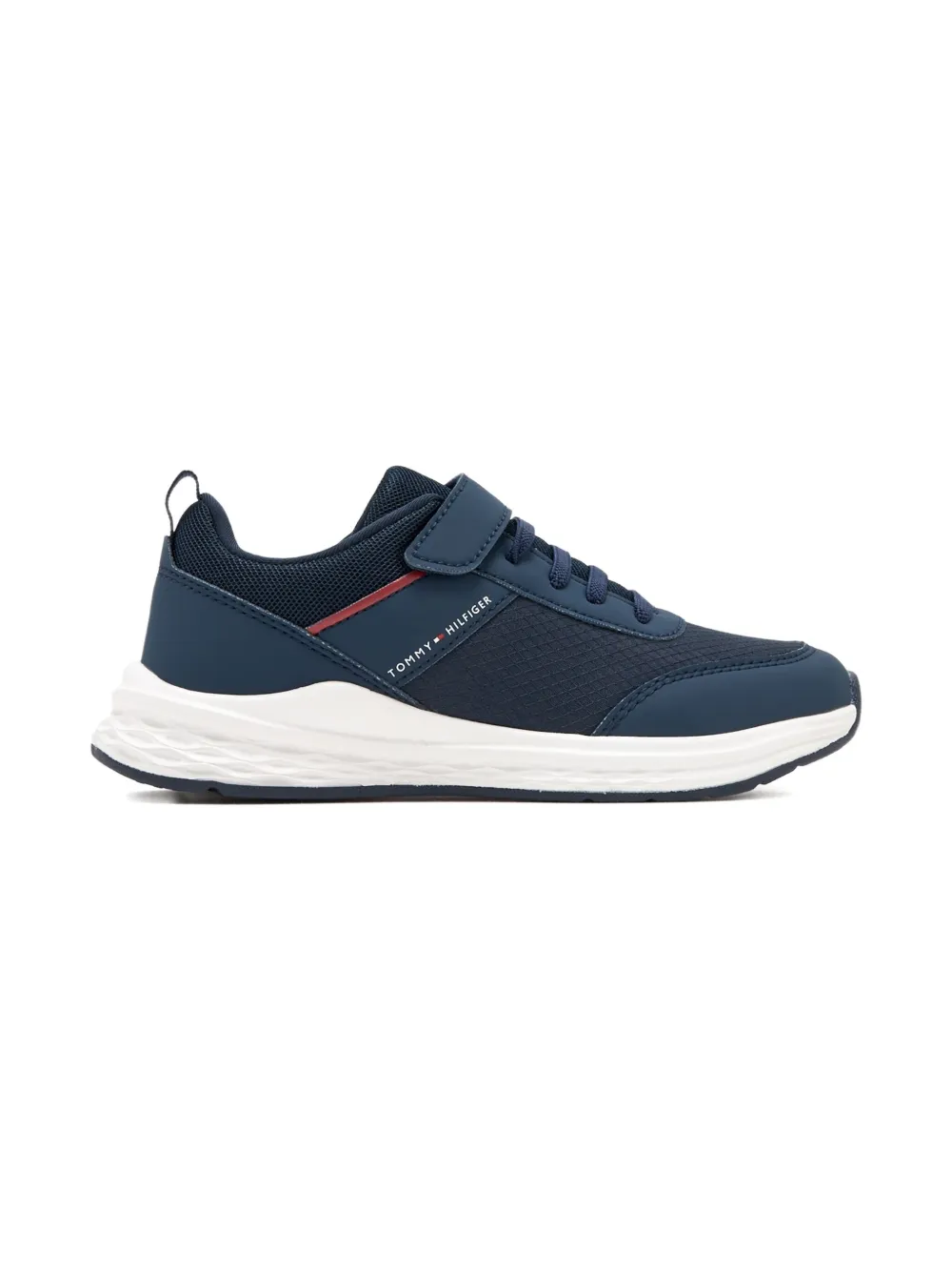 Tommy Hilfiger Junior Mesh sneakers met bandje Blauw