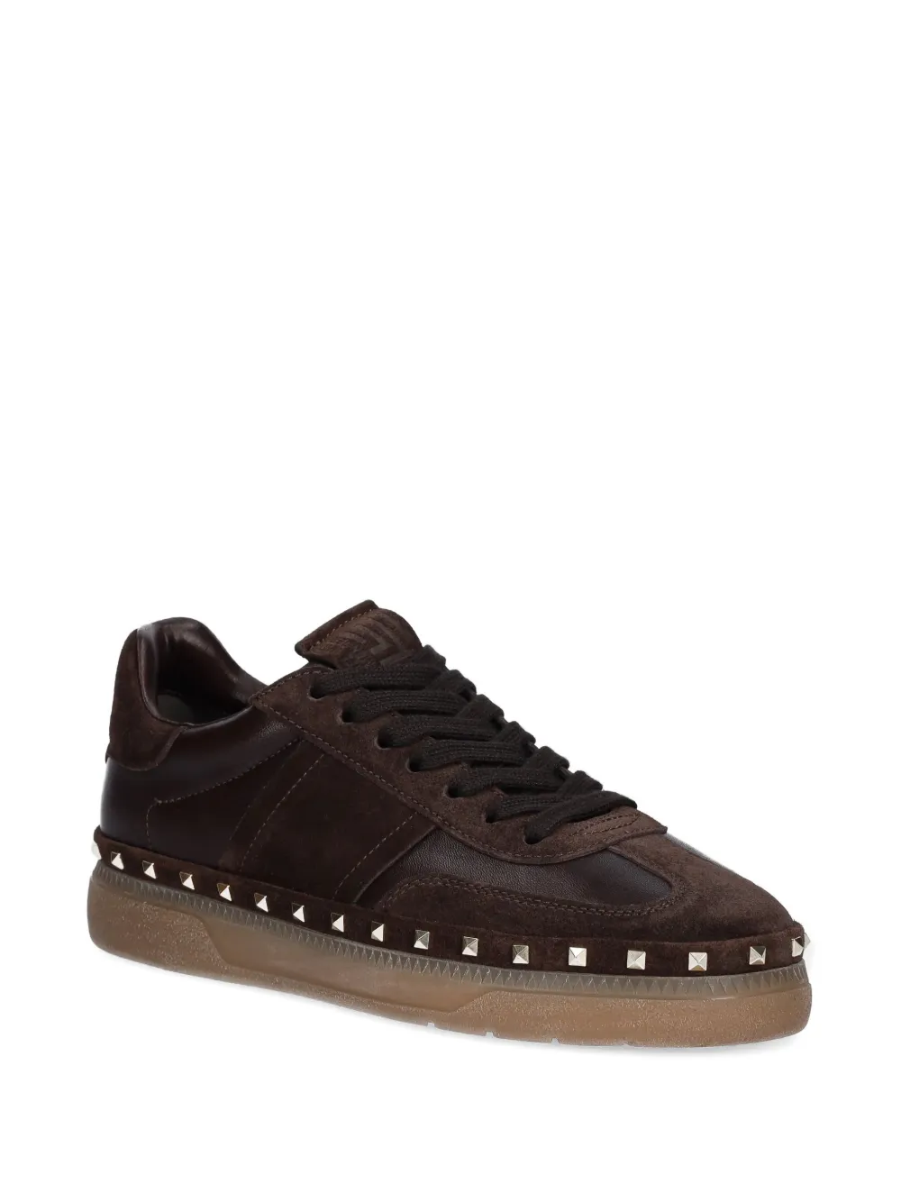 Kennel & Schmenger Clap sneakers verfraaid met studs Bruin