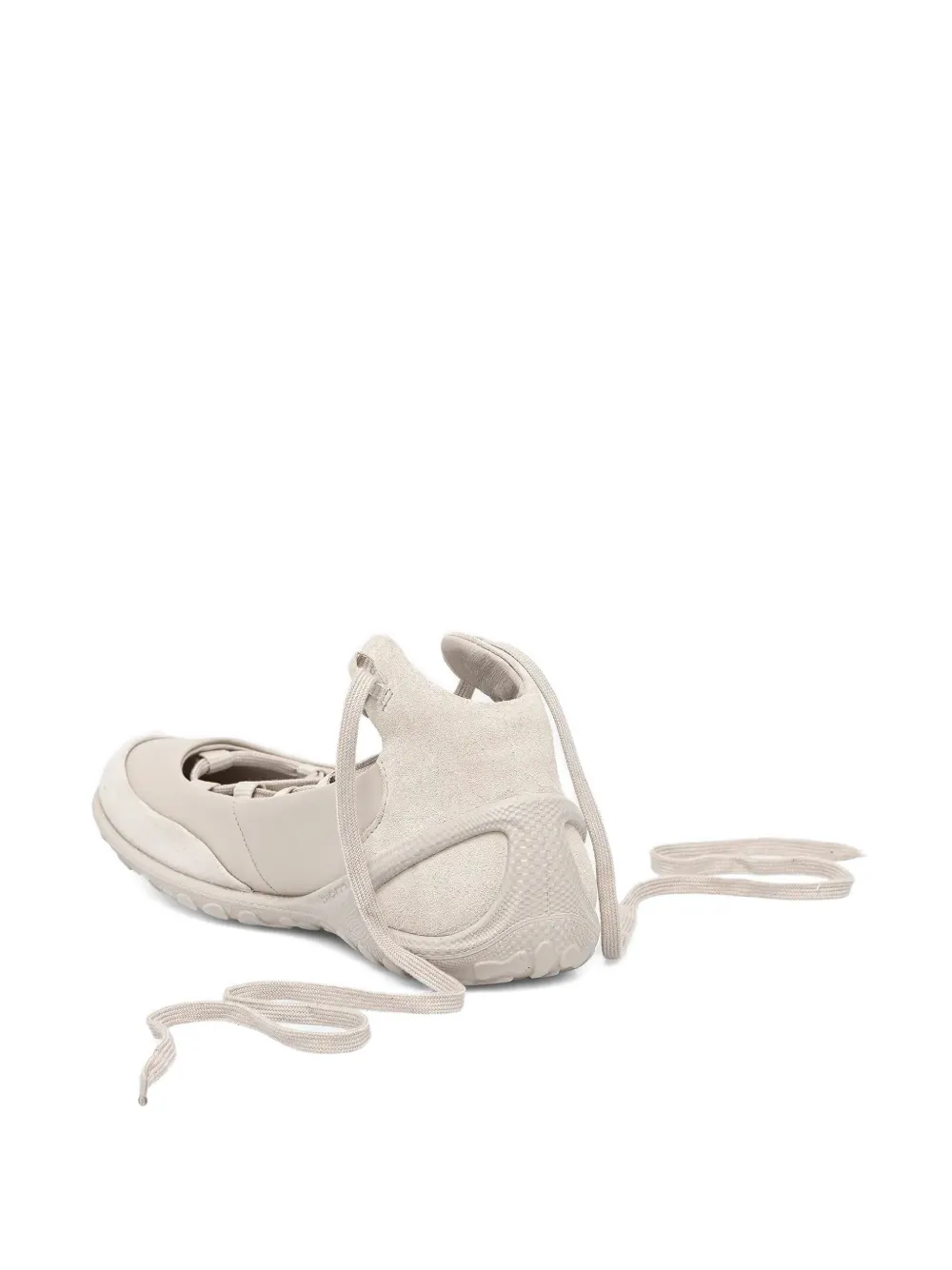 ECCO Ballerina's met veters Grijs