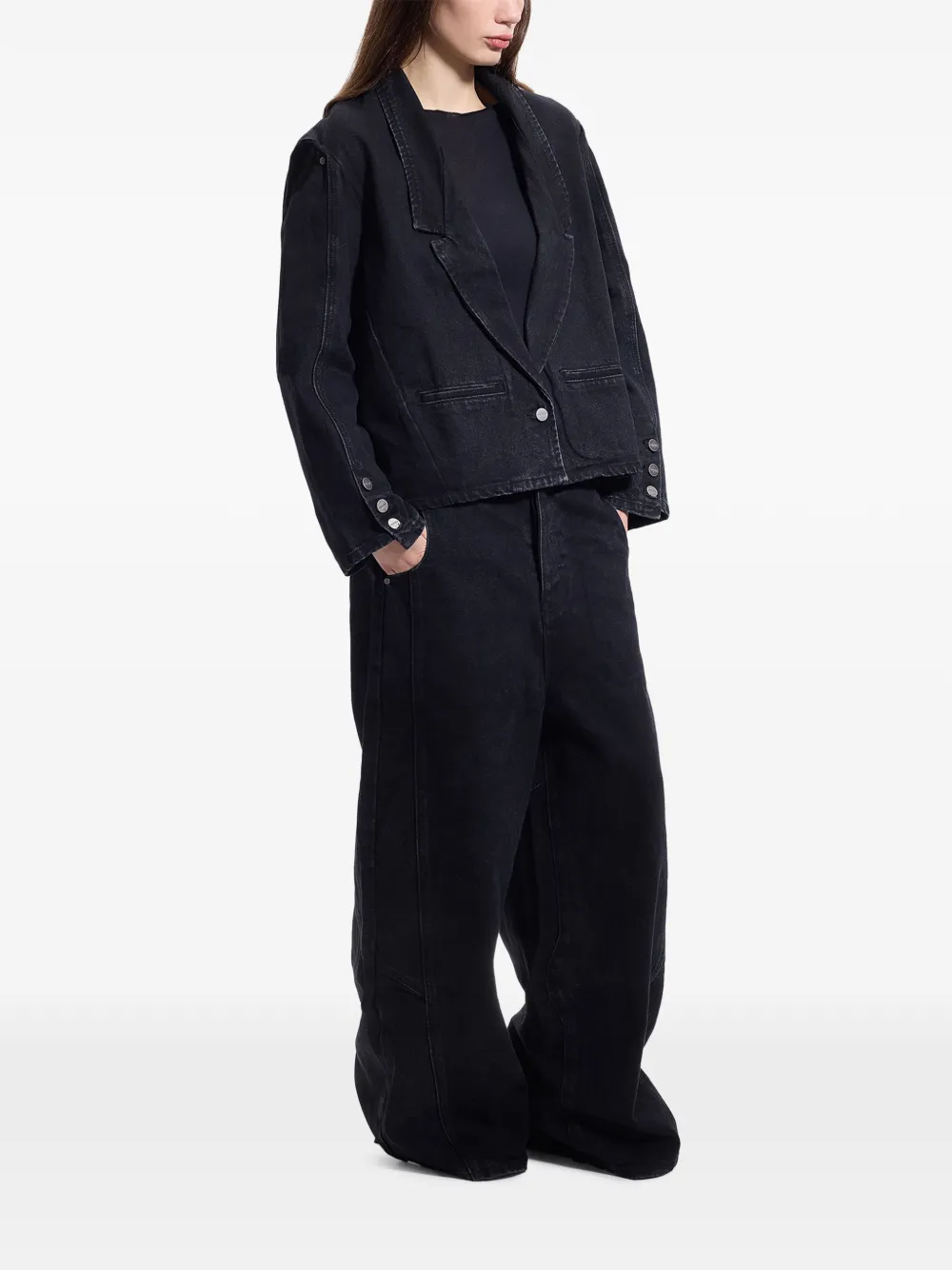  Protémoa Raven Denim Blazer - Black 