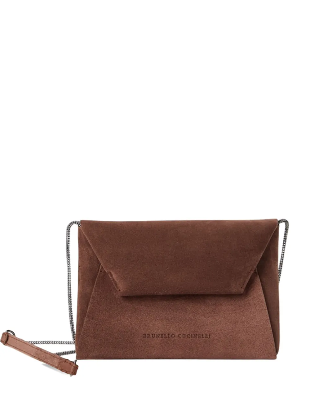 Brunello Cucinelli BC Duo suede shoulder bag Bruin