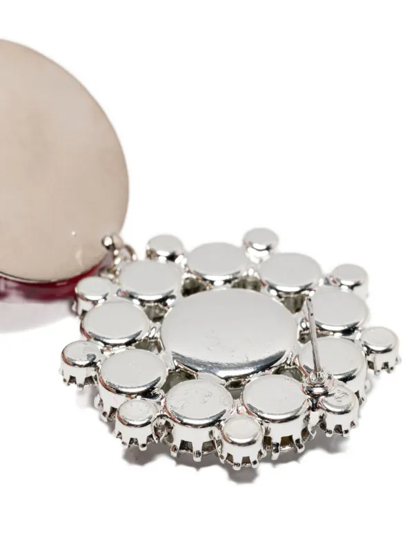 Magda Butrym Rose crystal-embellished Earrings | Red | FARFETCH