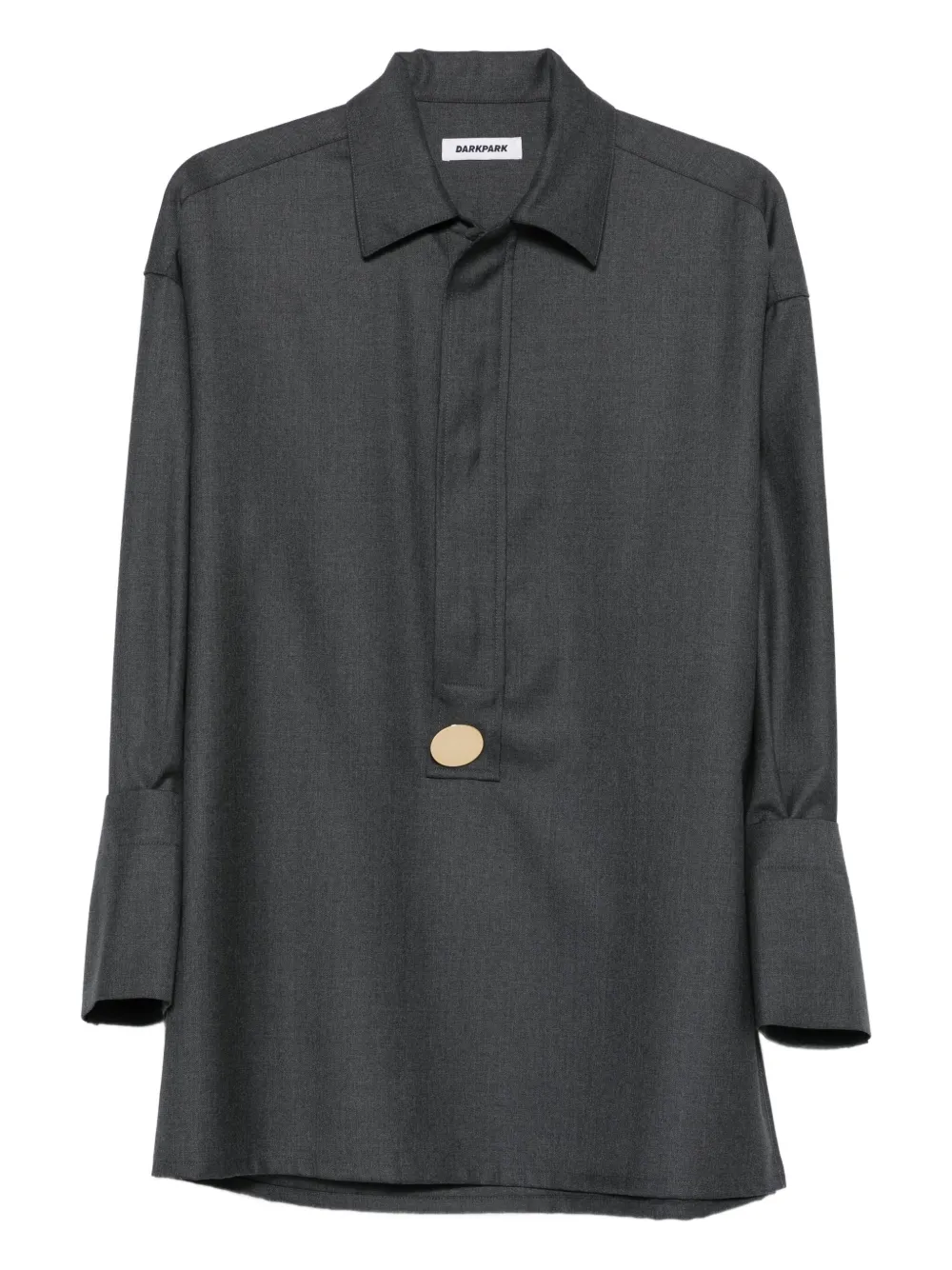 DARKPARK button-detail wool blouse | Grey | Image 1
