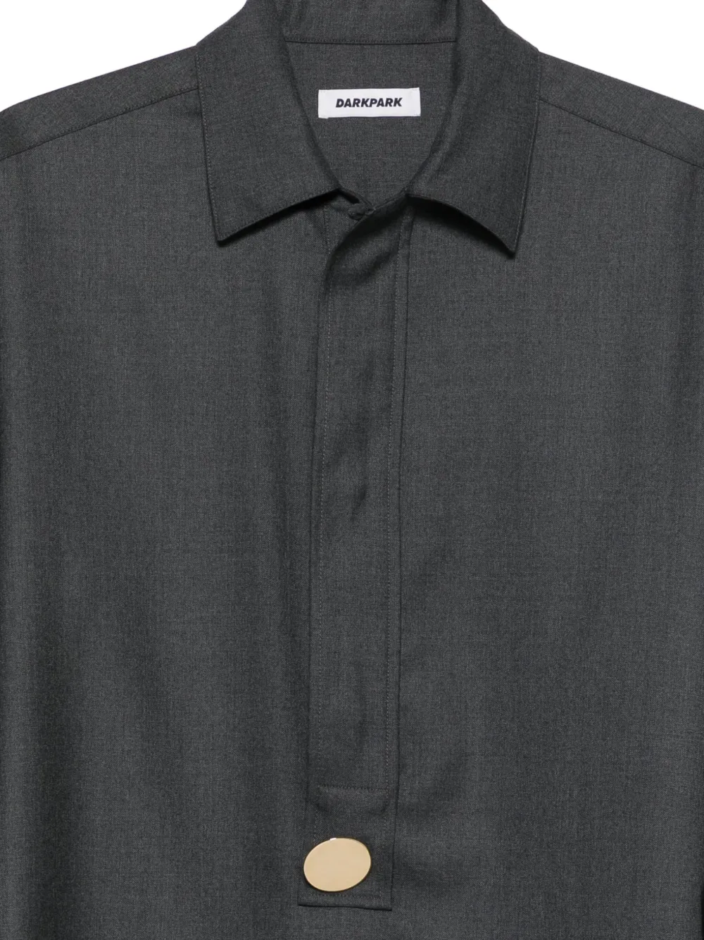 DARKPARK Wollen blouse met knoopdetail Grijs