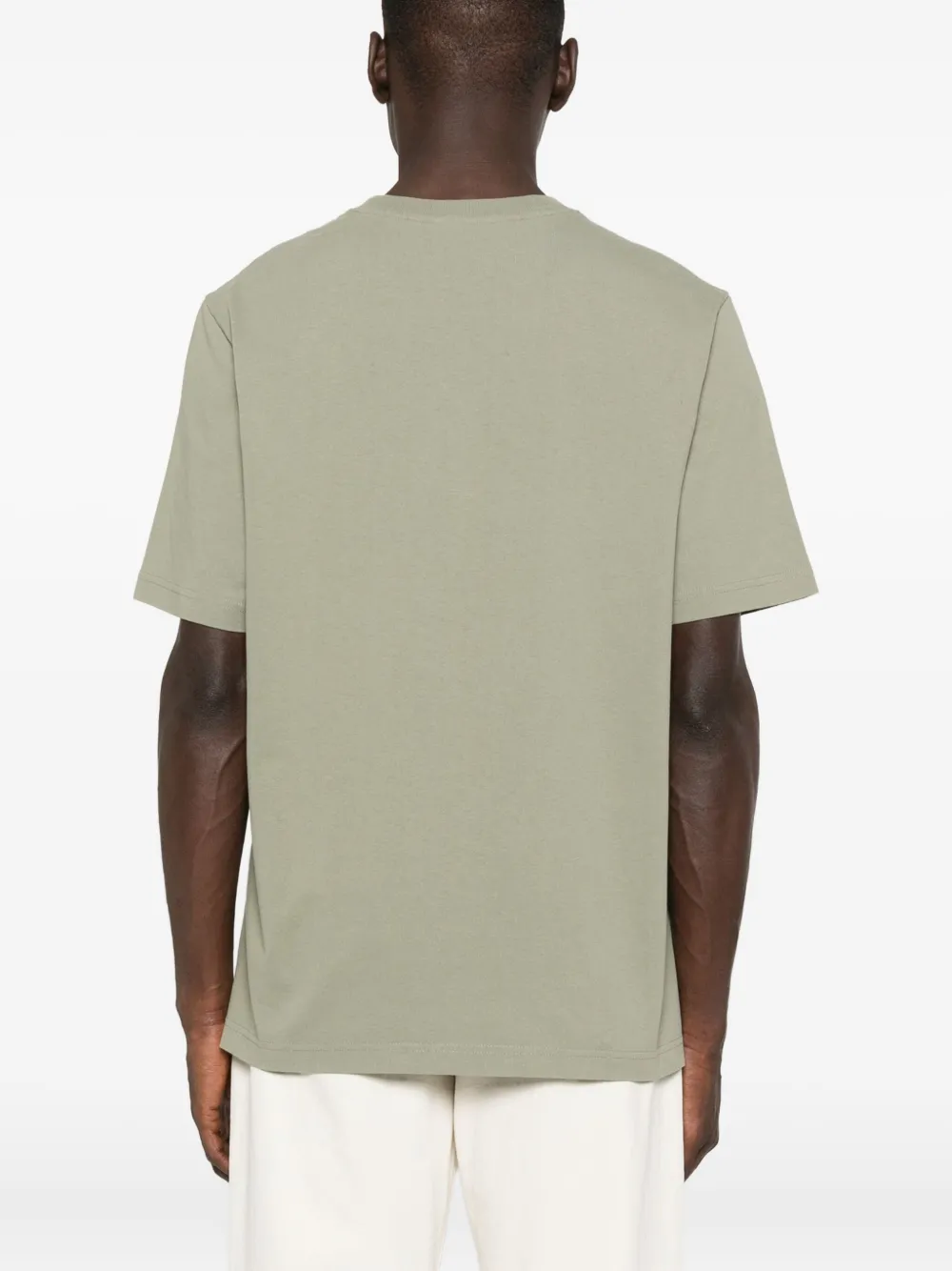 Maison Kitsuné Katoenen T-shirt met geborduurd logo Groen