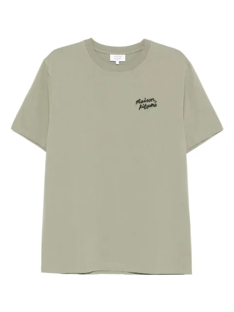 Maison Kitsuné logo-embroidered cotton T-shirt