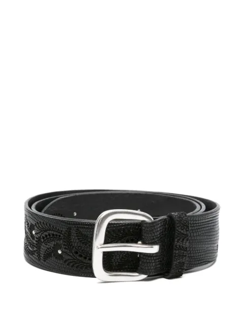 Orciani floral leather belt
