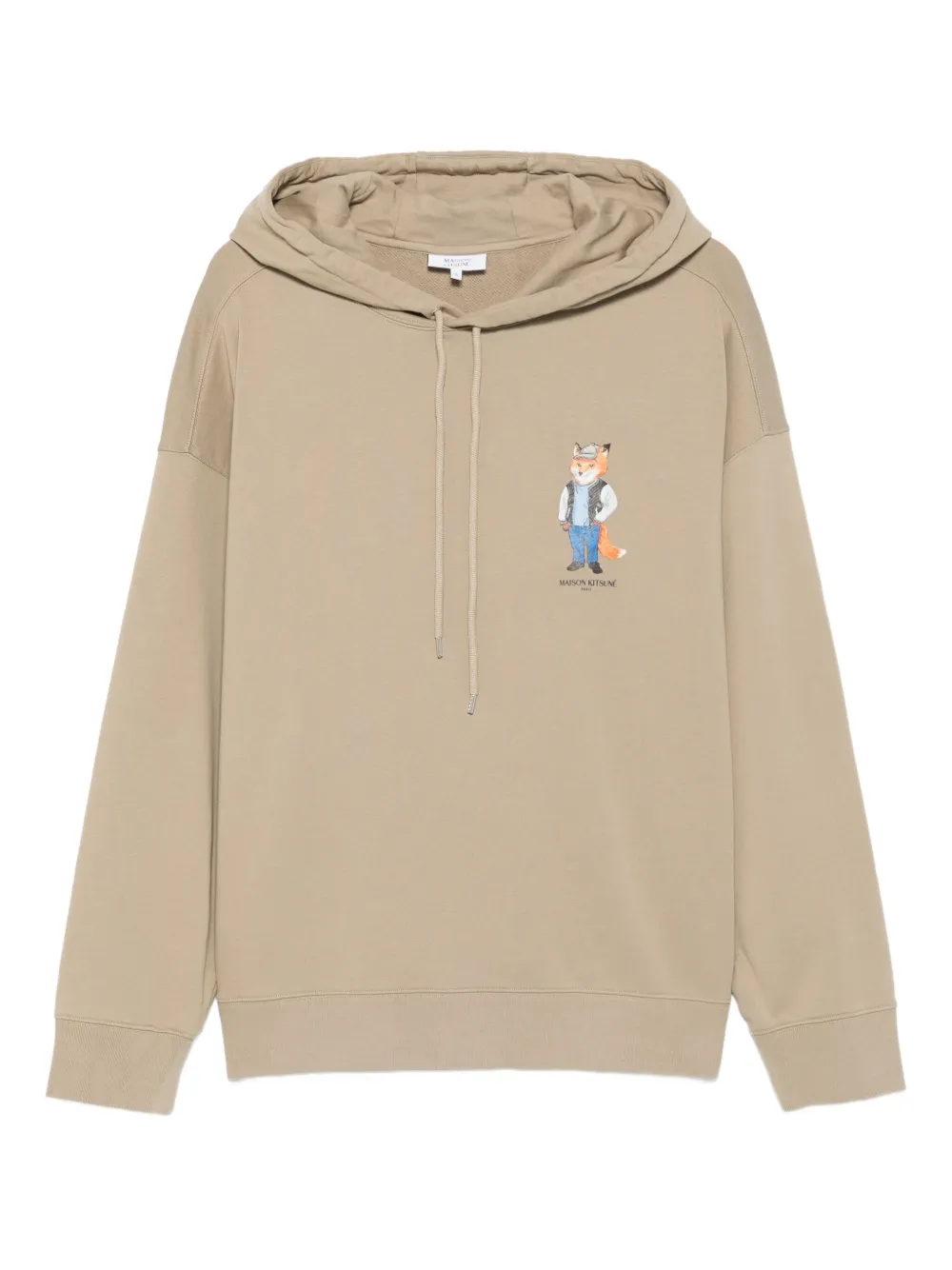 Maison Kitsuné logo-print hoodie | Neutrals | Image 1