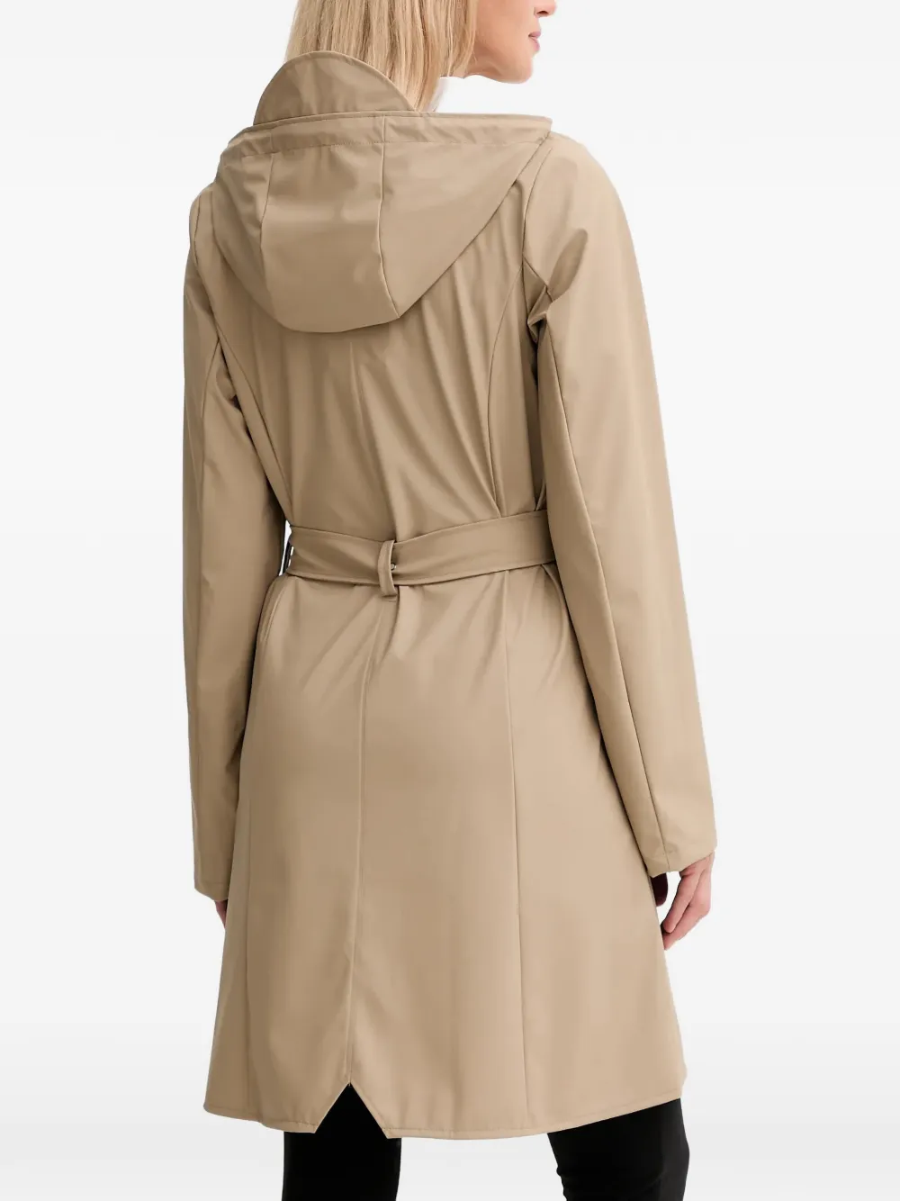 Rains 18130 Curve parka met capuchon Beige