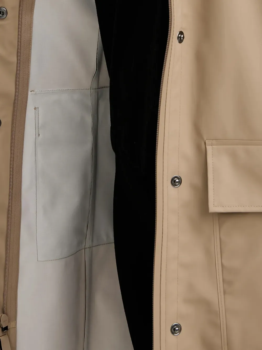 Rains 18130 Curve parka met capuchon Beige