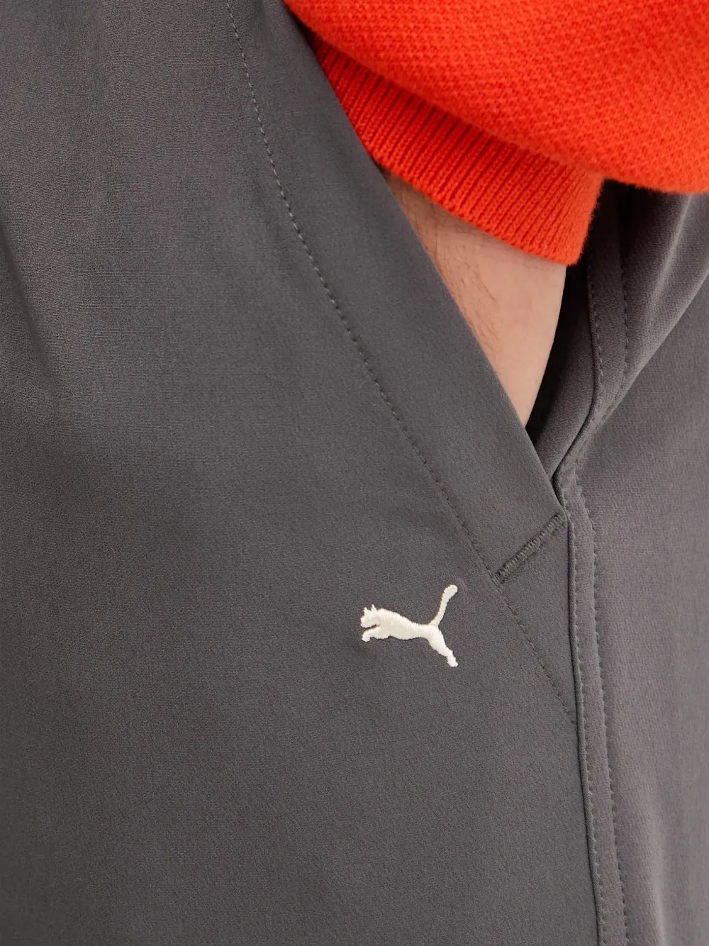 PUMA Trainingsbroek met logo Grijs