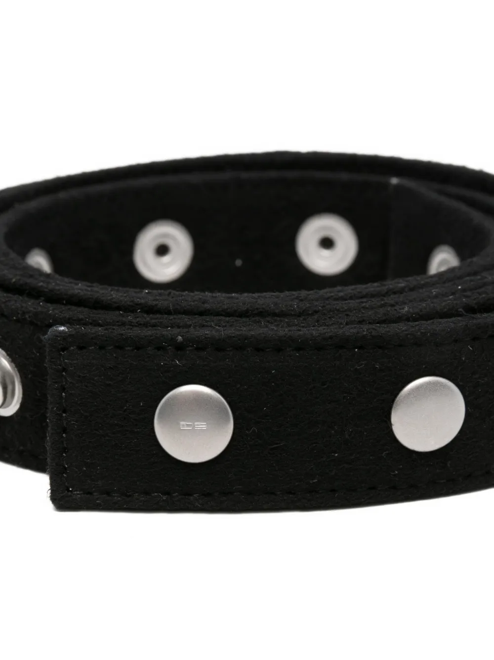 Rick Owens DRKSHDW Katoenen riem met studs Zwart