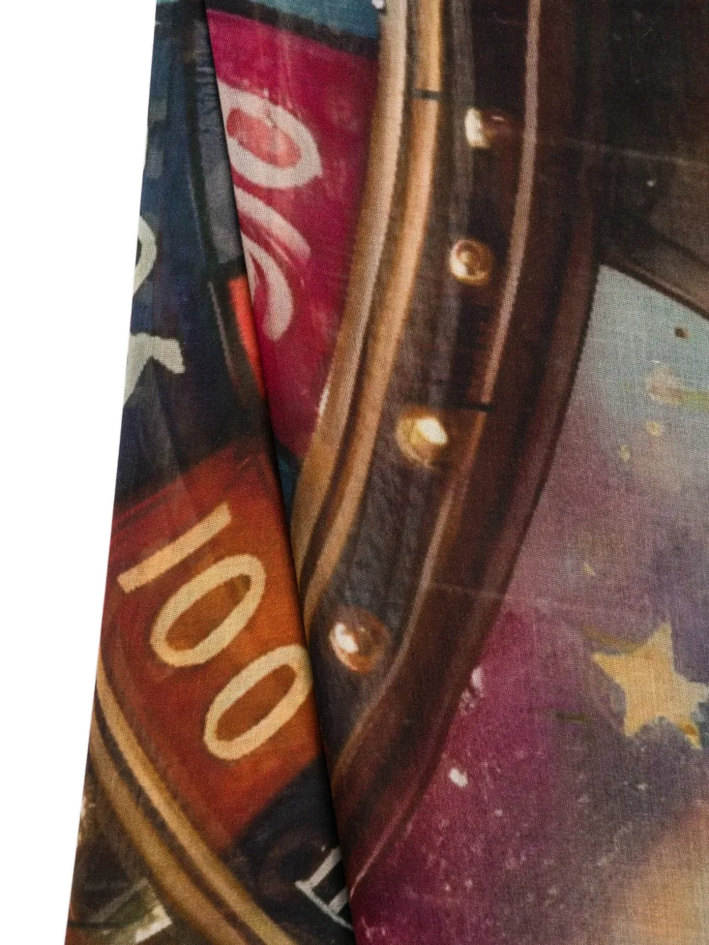 D'aniello graphic-print scarf - Blauw