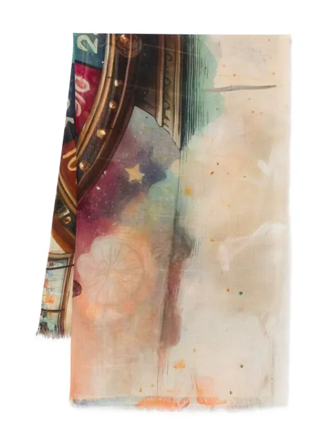 D'aniello graphic-print scarf