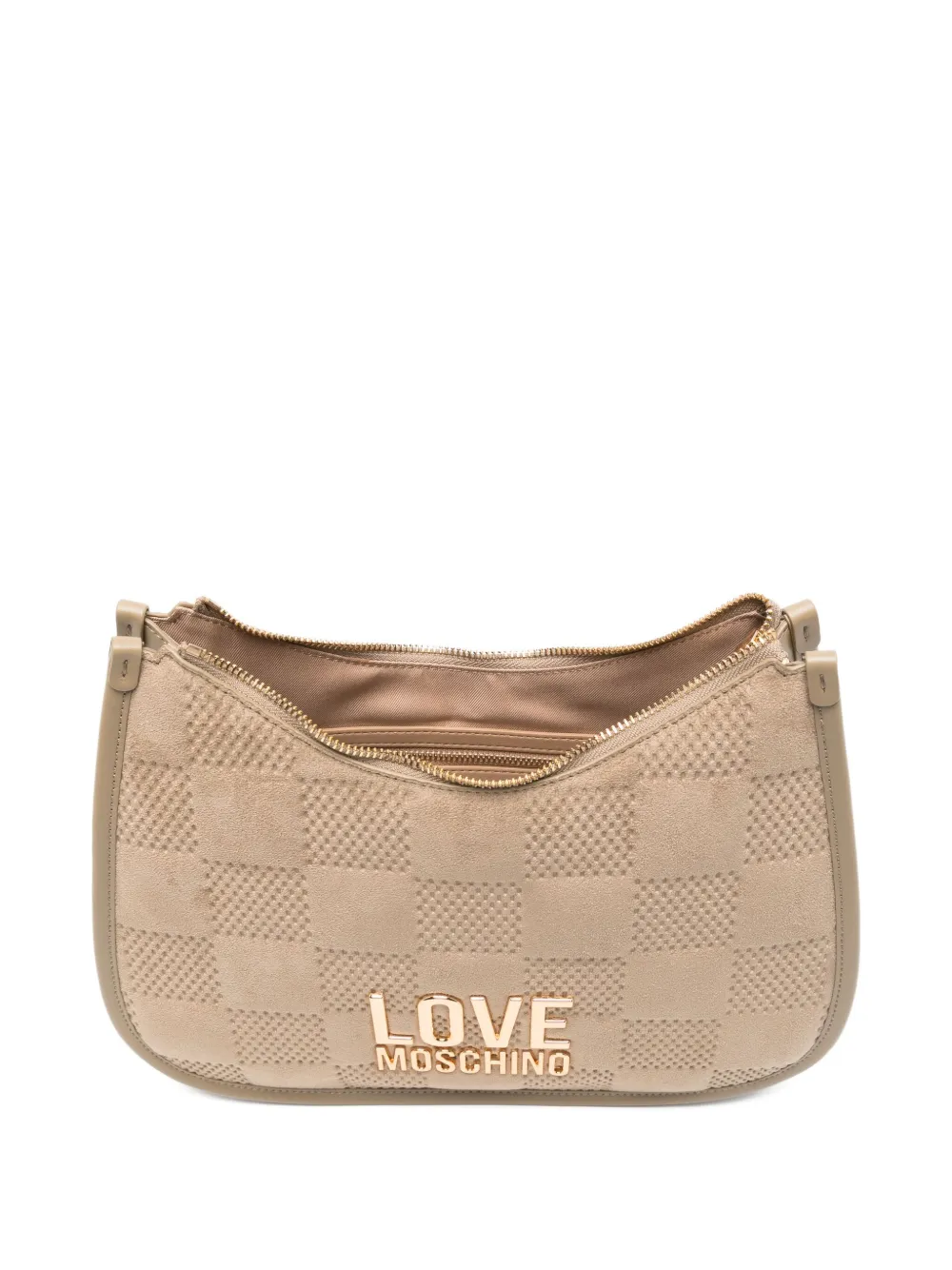 Love Moschino Quilted Shoulder Bag In Neutral