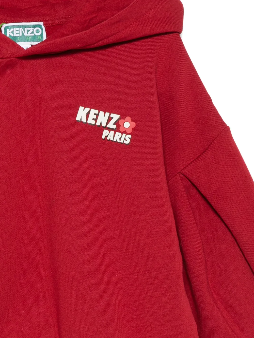 Kenzo Kids Hoodie met logo Rood