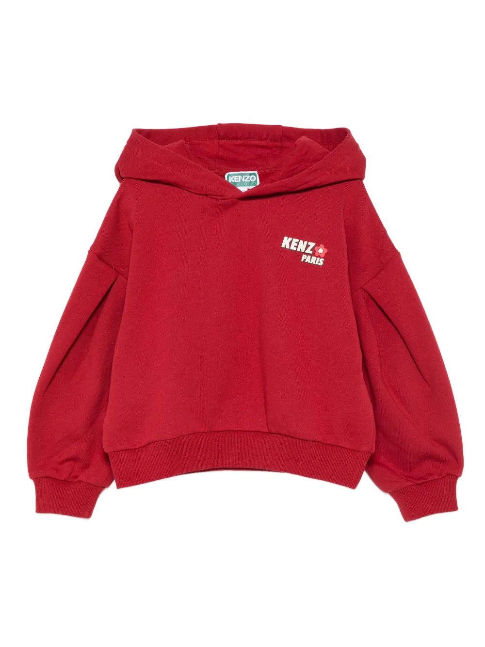 Kenzo Kids Hoodie met logo Rood