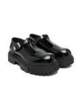 Elisabetta Franchi La Mia Bambina buckle t-bar ballerina - Black