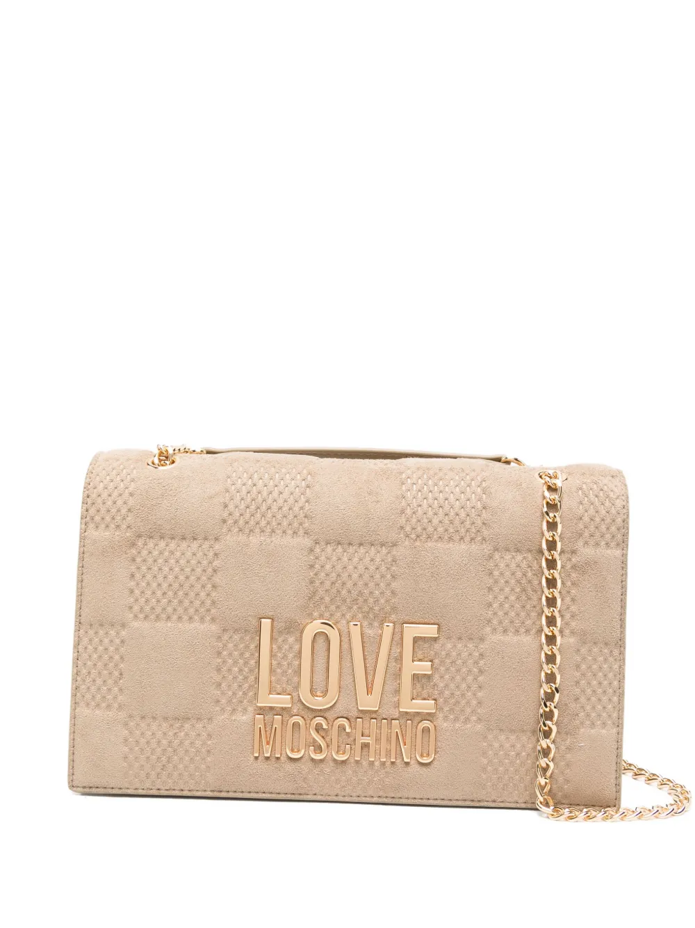 Love Moschino quilted logo shoulder bag | Neutrals | Image 1