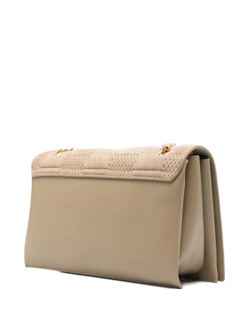 Love Moschino Quilted Logo Shoulder Bag In Neutral