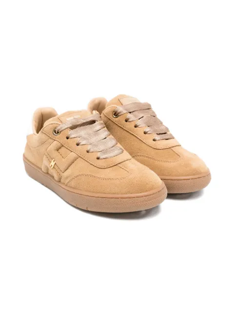 Elisabetta Franchi La Mia Bambina suede lace-up sneakers