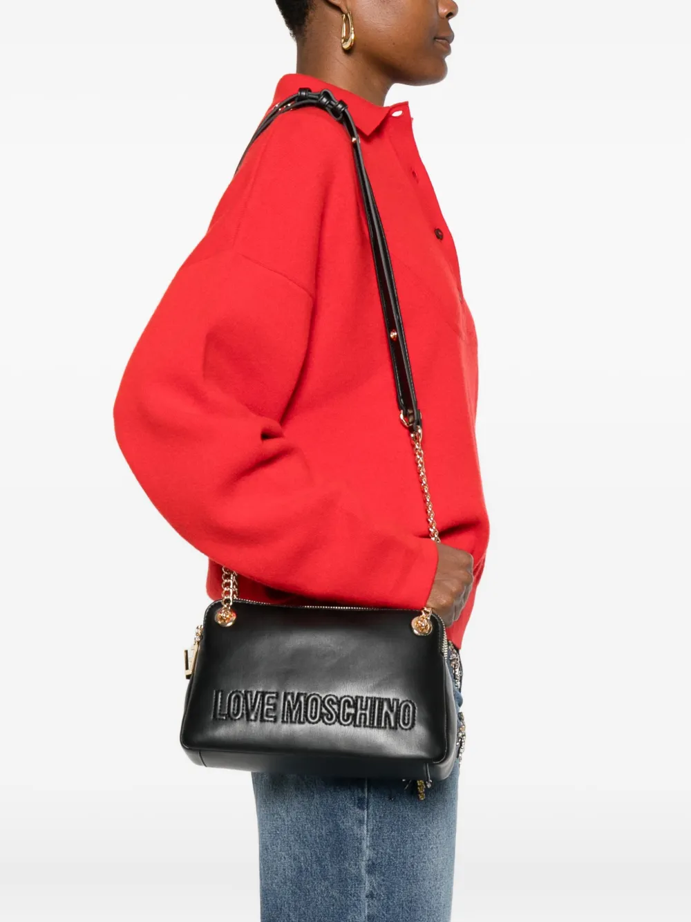 Love Moschino logo cross body bag | Image 2