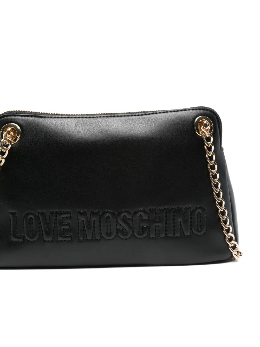 Love Moschino Logo Cross Body Bag In Black