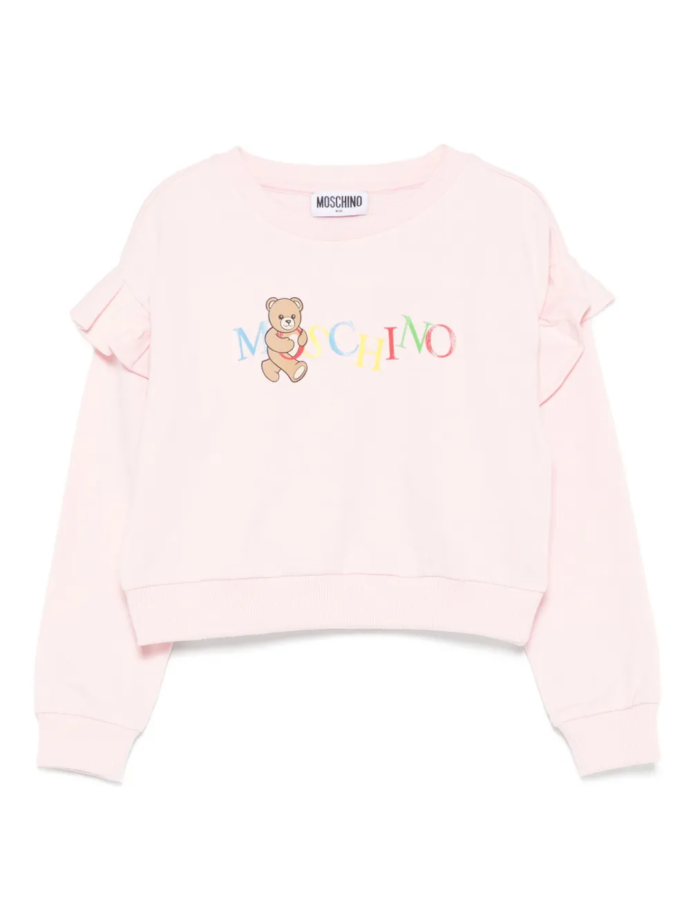 Moschino Kids Sweater met ruches Roze