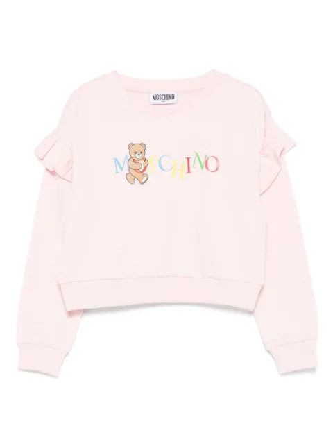 Moschino Kids ruffled sweatshirt