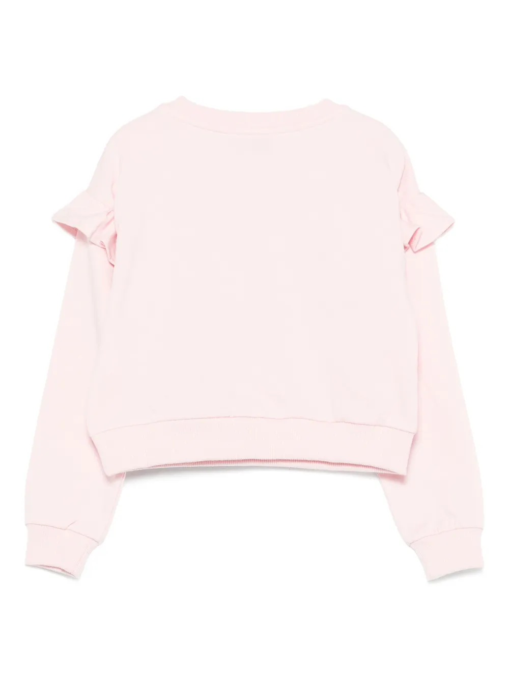 Moschino Kids Sweater met ruches Roze