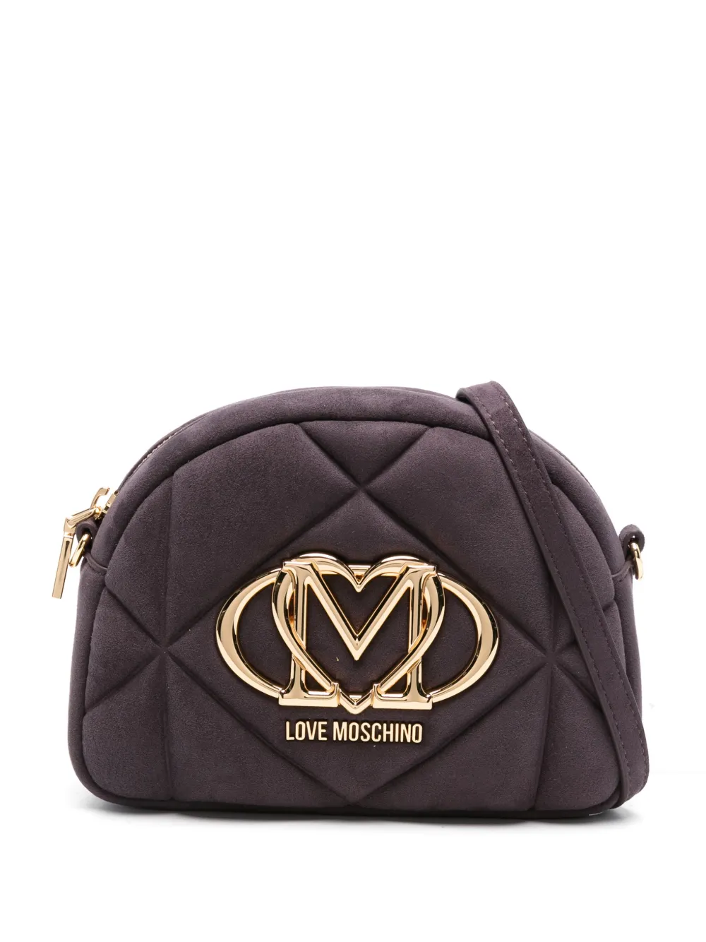 Love Moschino quilted logo-plaque crossbody bag | Purple | Image 1
