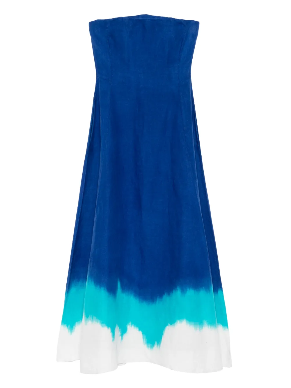 Gabriela Hearst Alessia strapless dip-dye maxi dress - Blu
