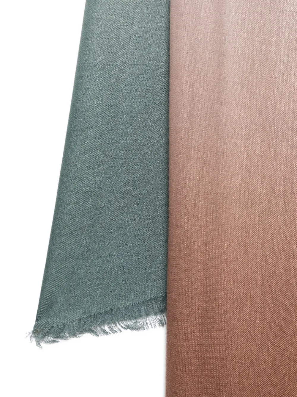D'aniello ombre frayed-edge scarf - ブラウン D'aniello ombre frayed-edge scarf - ブラウン