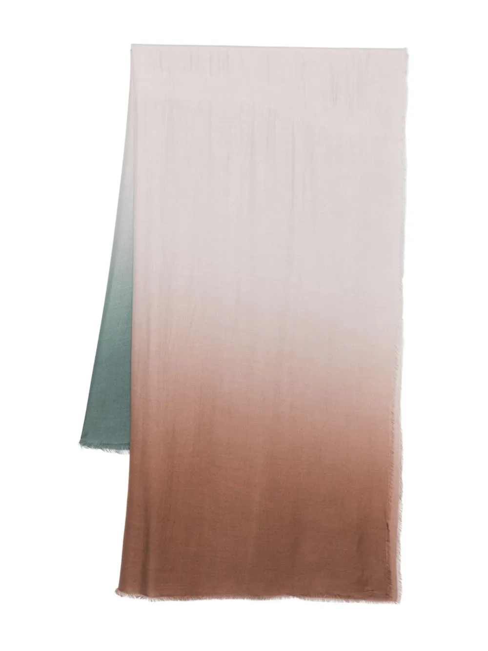 D'aniello ombre frayed-edge scarf | marrón | Image 1